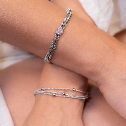 Armband mit Herzen - Sterling Silber