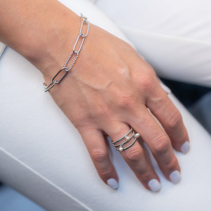 Link Chain Armband Sterling Silver