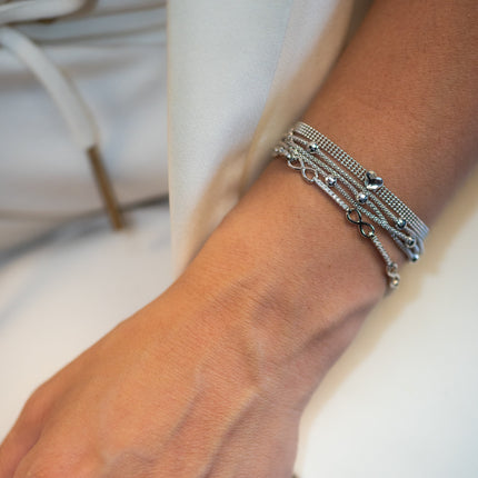 Unendlichkeits-Armband - Sterling Silber