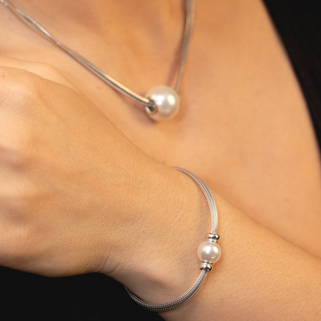 Armband mit Perle - Sterling Silber