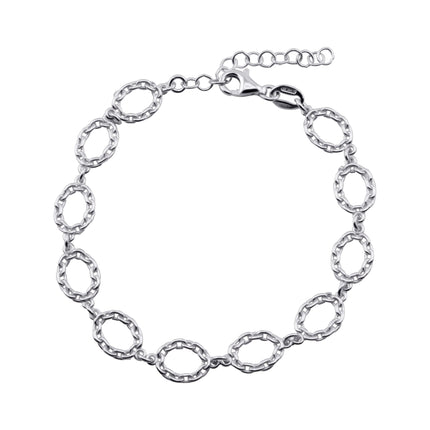 Circle Chain Armband - Sterling Silber