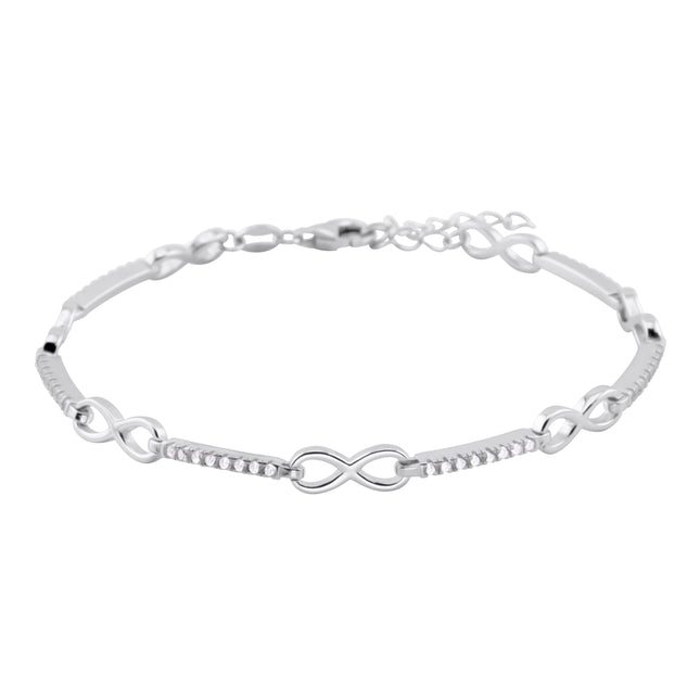 Unendlichkeits-Armband - Sterling Silber