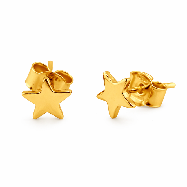Stern-Ohrstecker - Sterling Silber