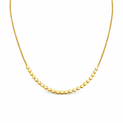 Halskette mit kleinen Plättchen - Sterling Silber