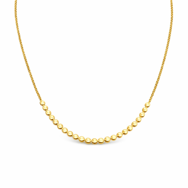 Halskette mit kleinen Plättchen - Sterling Silber