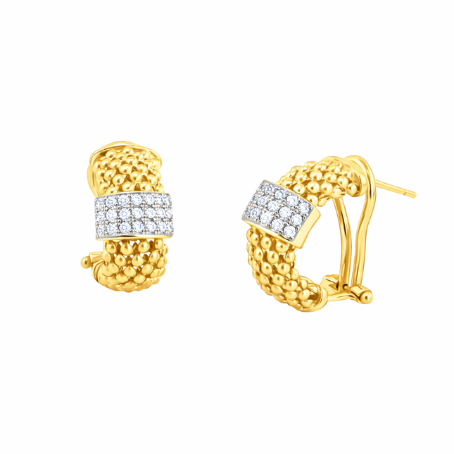 Popcorn Chain Ohrringe - Sterling Silber