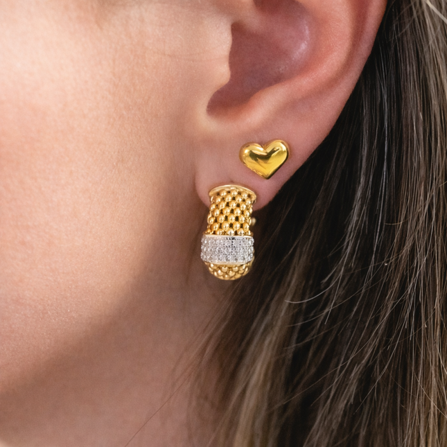 Popcorn Chain Ohrringe - Sterling Silber