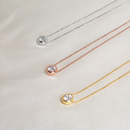 Halskette mit Stein - Sterling Silber