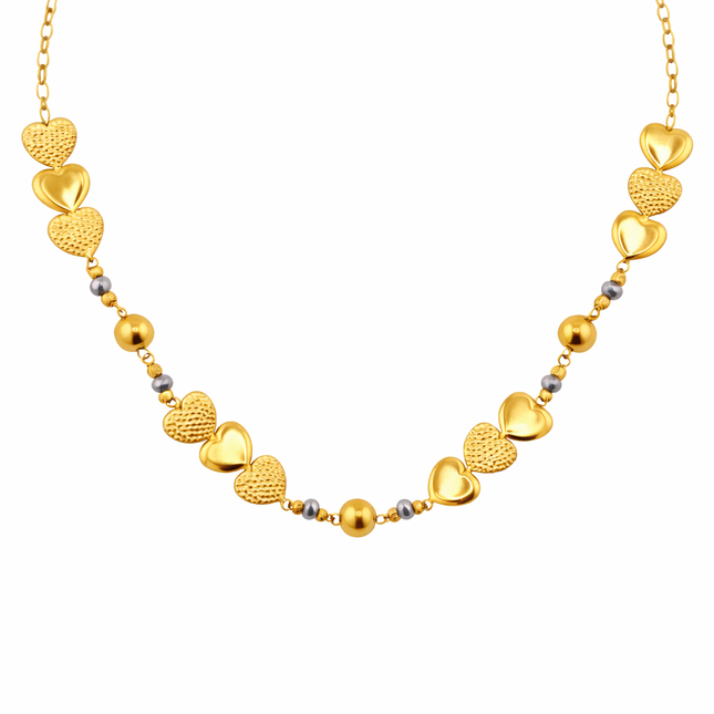 Halskette mit Herzen - Sterling Silber