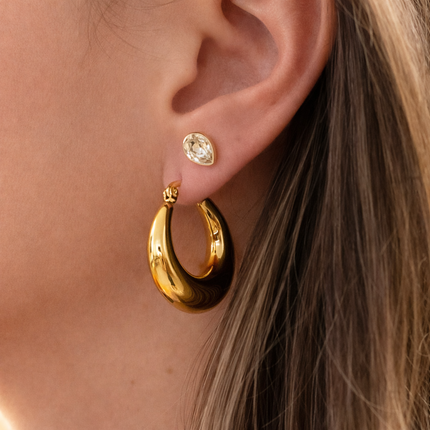 Ovale Creolen - wasserfest