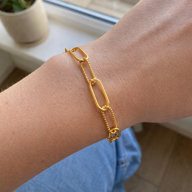 Link Chain Armband Sterling Silver