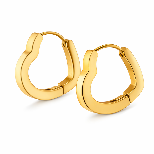 Herz Creolen - wasserfest