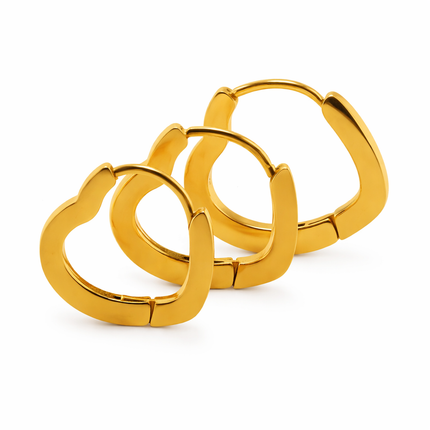 Herz Creolen - wasserfest