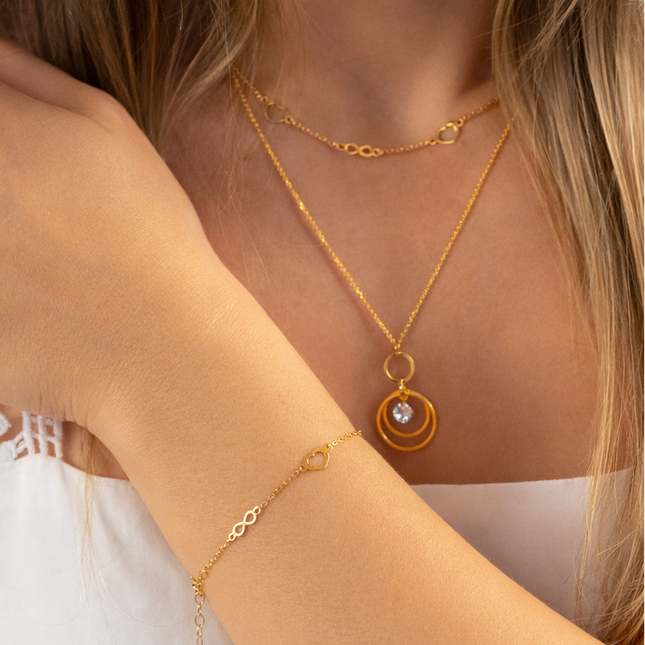 Armband mit Unendlichkeitszeichen - Sterling Silber