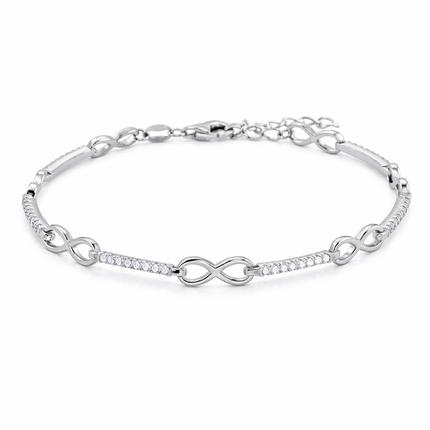 Unendlichkeits-Armband - Sterling Silber