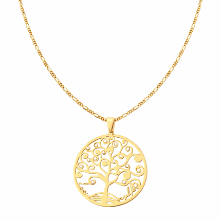 Kette mit Lebensbaum-Anhänger - Sterling Silber