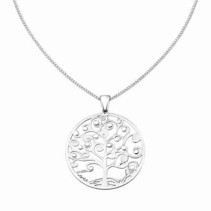 Kette mit Lebensbaum-Anhänger - Sterling Silber