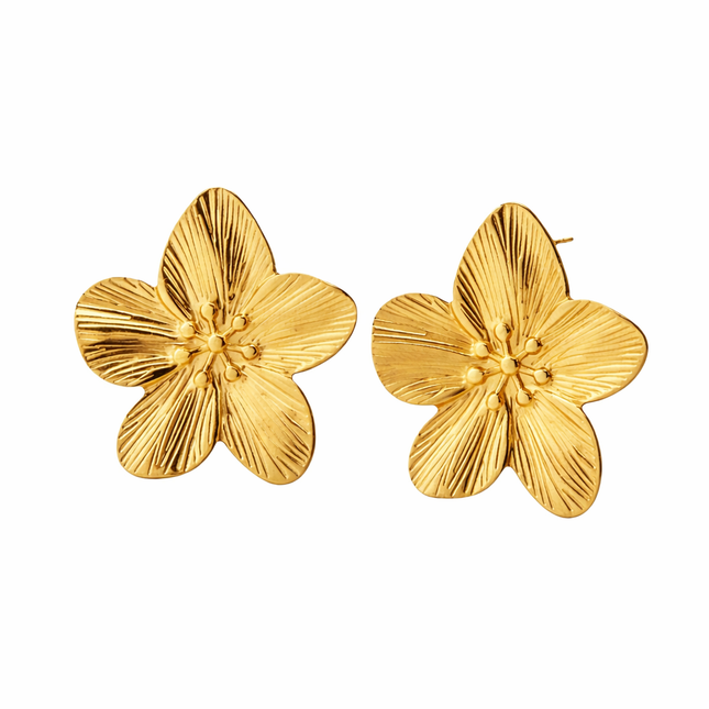 Blumen Ohrstecker - wasserfest