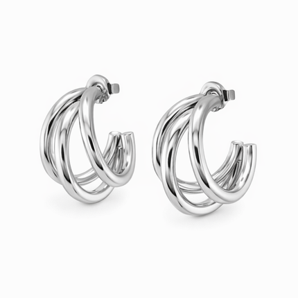 Dreifache Creolen - wasserfest