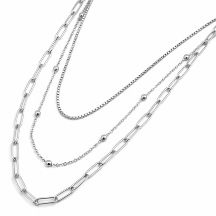 Dreireihige Layer Halskette - wasserfest