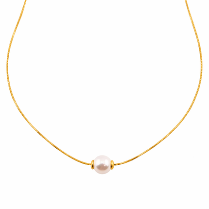 Halskette mit Perle - Sterling Silber