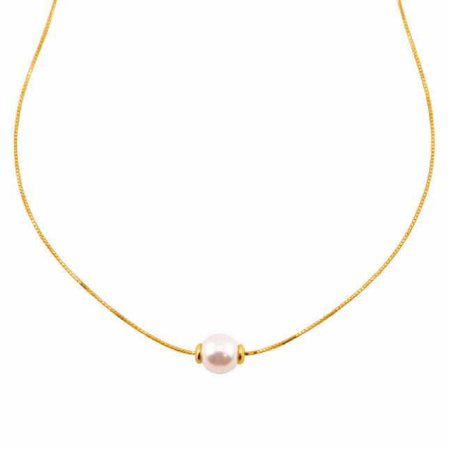 Halskette mit Perle - Sterling Silber
