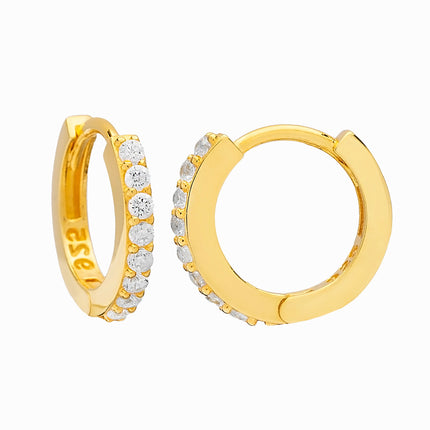 Zirkonia-Creolen - Sterling Silber