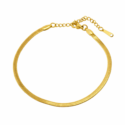 Fußkette mit Schlangenkette-Design - wasserfest