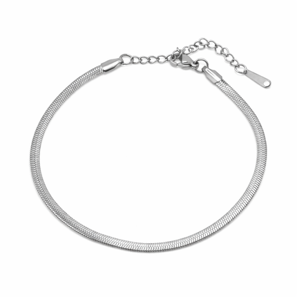 Fußkette mit Schlangenkette-Design - wasserfest