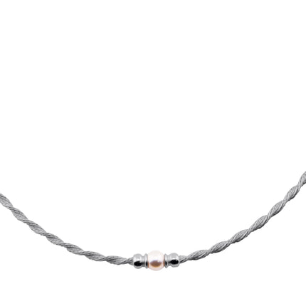 Halskette mit kleiner Perle - Sterling Silber