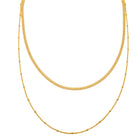 Doppelreihige Layer Kette- Sterling Silber