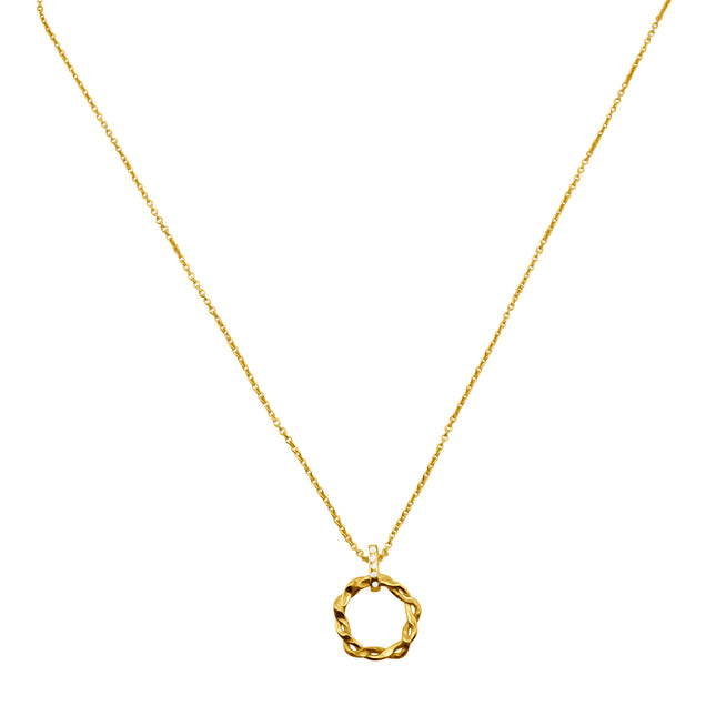 Halskette mit geflochtenem Kreis - Sterling Silber