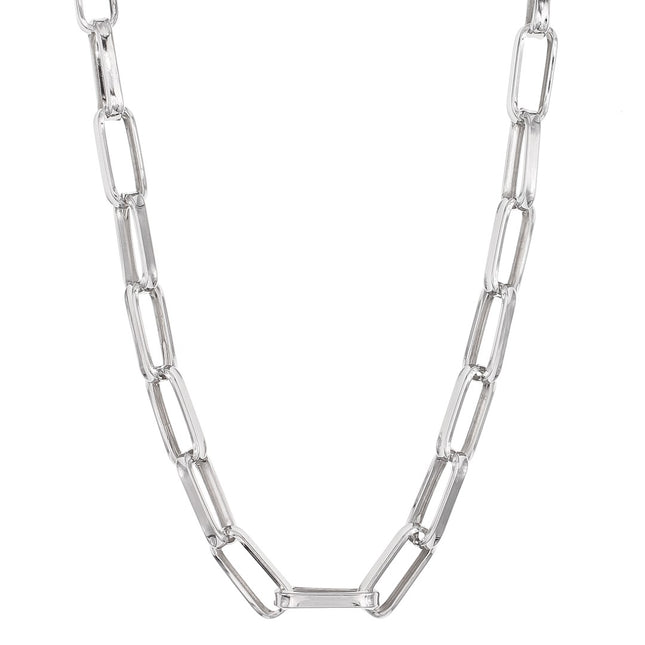 Halskette mit mittelgrossen Kettengliedern - Sterling Silber