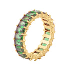 Ring mit grünem Zirkonia - wasserfest