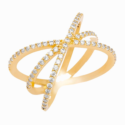 X-Design-Ring - Sterling Silber