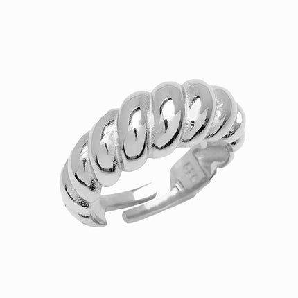 Croissant-Ring Verstellbar - Sterling Silber