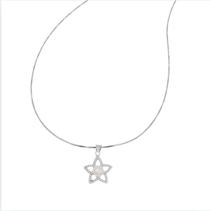 Blütenperle Halskette - Sterling Silber