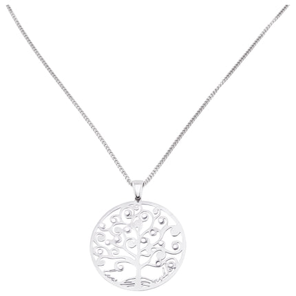 Kette mit Lebensbaum-Anhänger - Sterling Silber