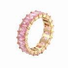 Ring mit rosa Zirkonia - wasserfest